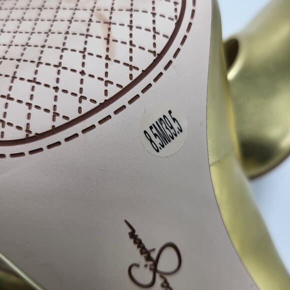 JESSICA SIMPSON womens 8.5 Cambredge gold slip on pumps - Picture 6 of 7